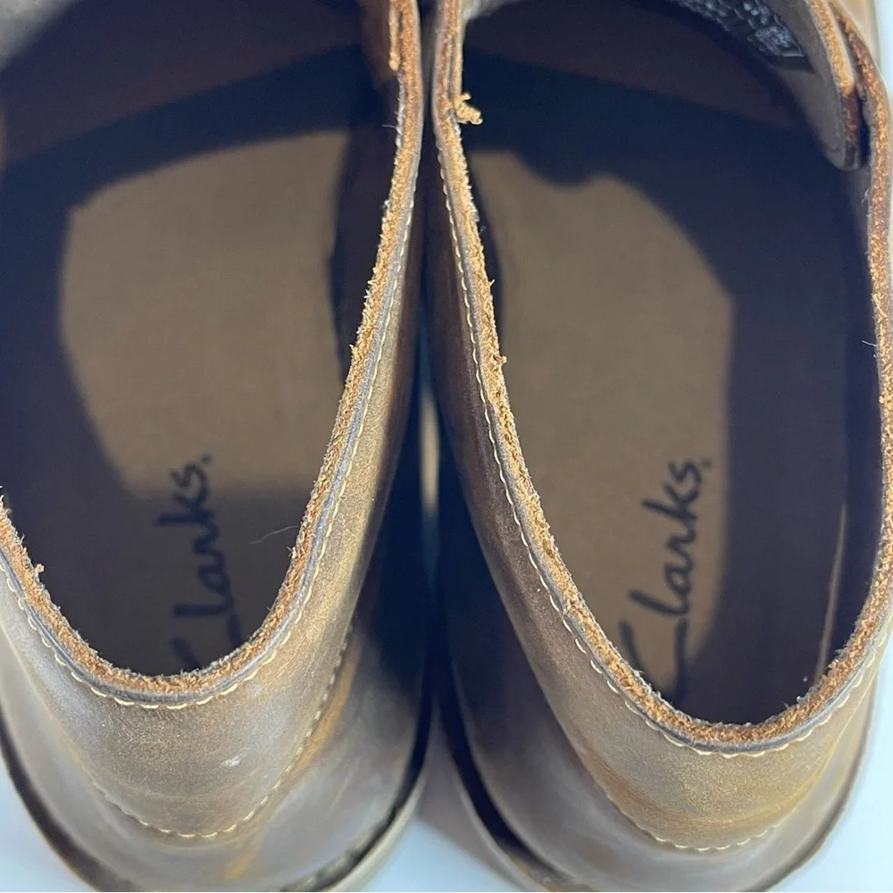 Clark’s‎ Men’s Bushacre 3 Brown Beeswax Leather Chukka Boots Size 11W